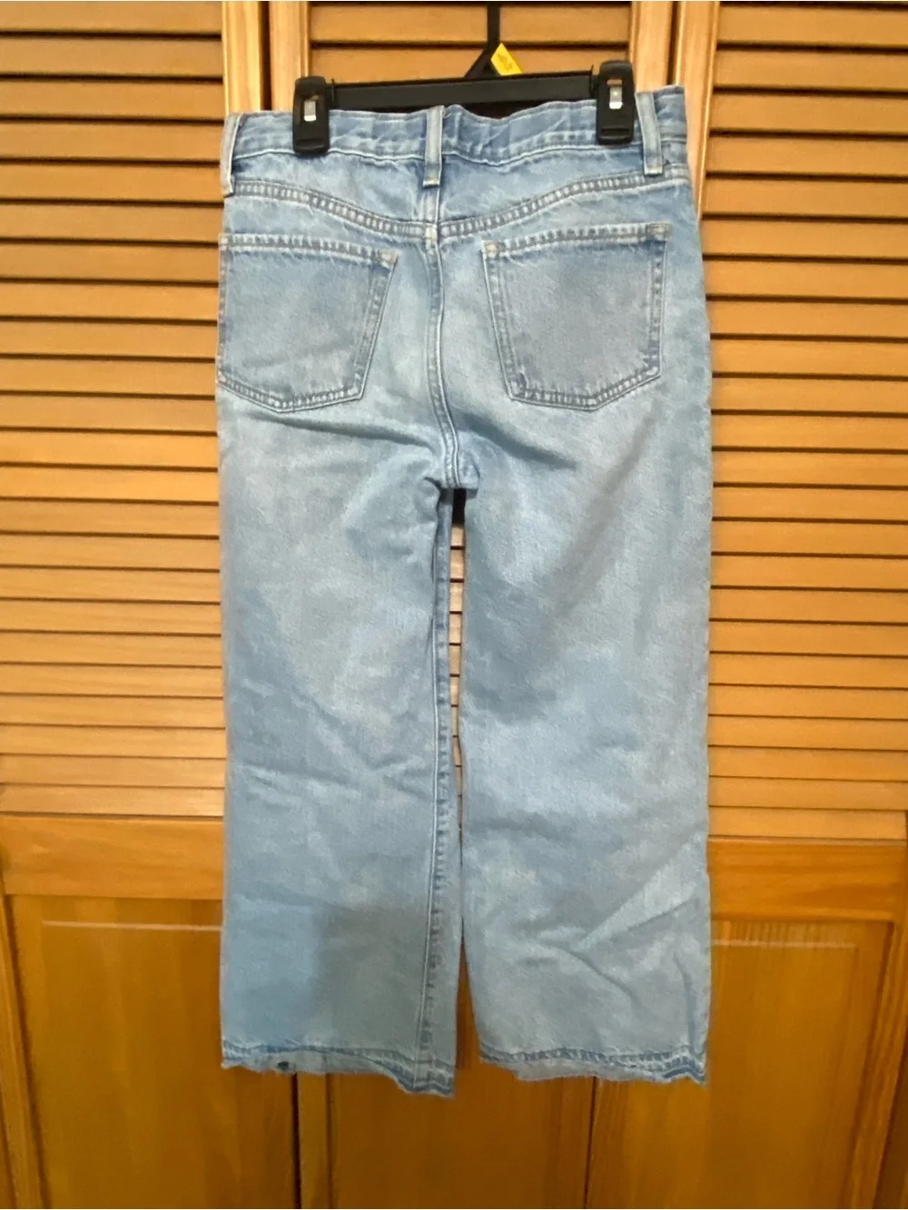 Old Navy Light Blue Distressed Straight-Leg Jeans